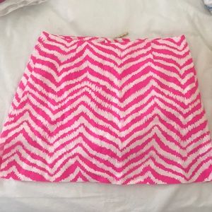Lilly Pulitzer Hot Pink Zig Zag Skort